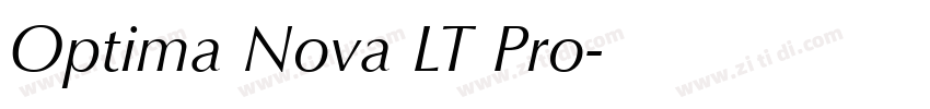 Optima Nova LT Pro字体转换